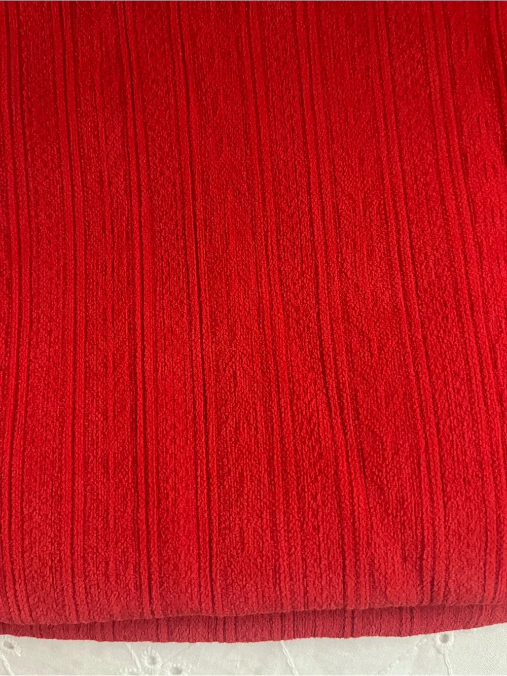 18x18 Red Ribbed throw pillow covers